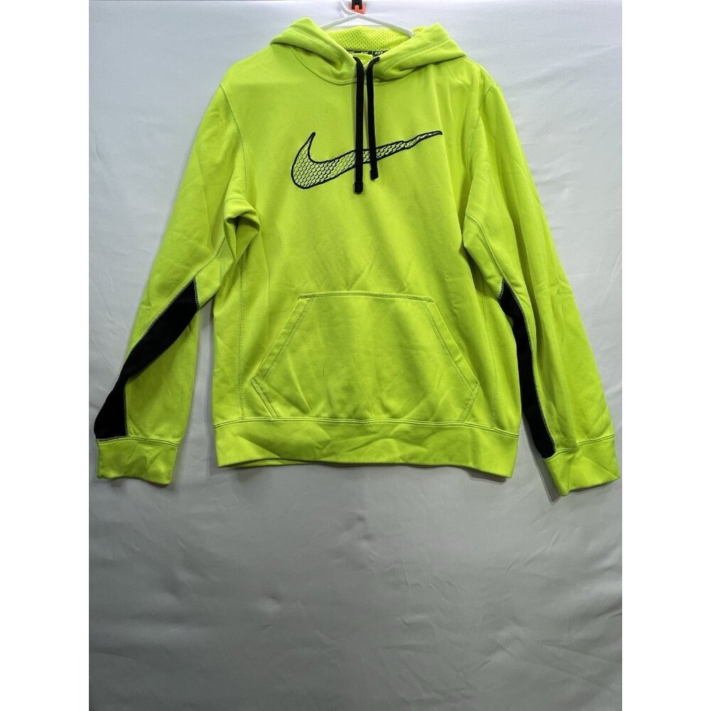 Nike Therma-Fit Neon Yellow Hoodie – Size S